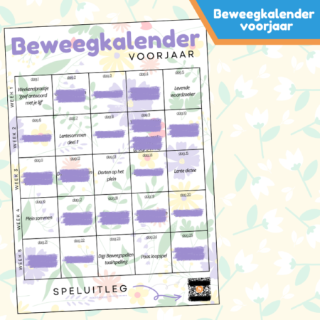 beweegkalender voorjaar