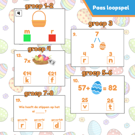 Loopspellen Pasen groep 2 t/m 8 (download)