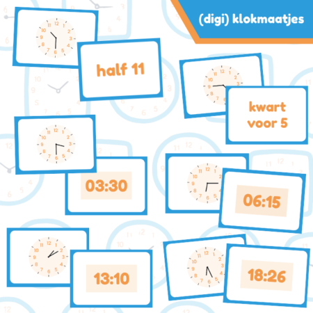 (digi)Klokmaatjes: oefenen met klokkijken