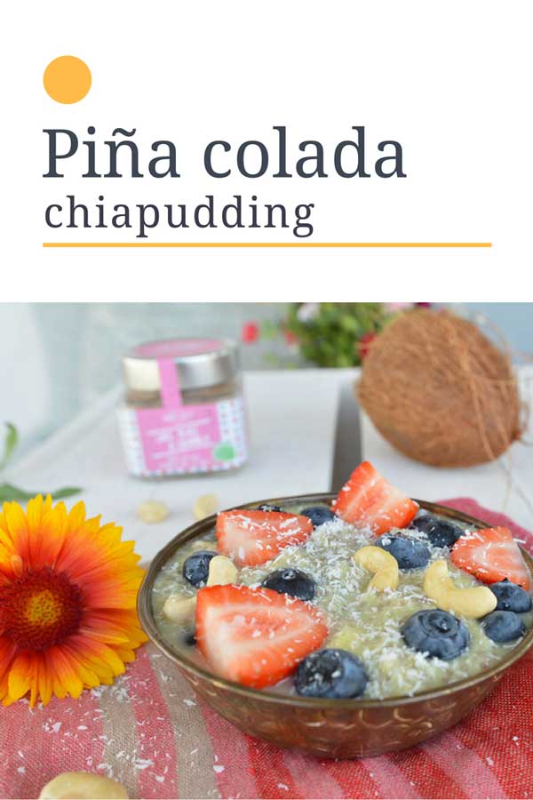 Piña colada chiapudding