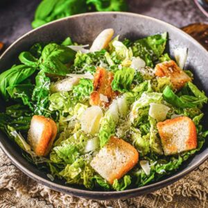 Vegetarische caesar salade