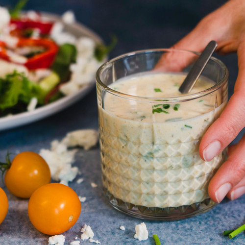 salade dressing van yoghurt