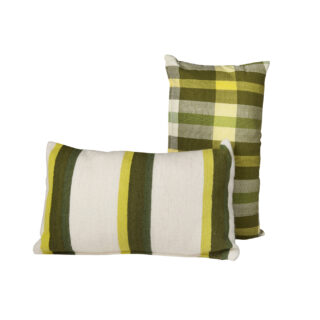70's cushion cover green/yellow