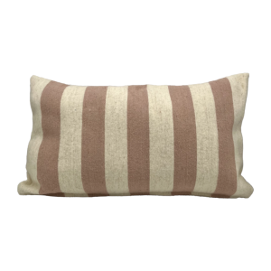 Moroccan cushion cover with pink stripes