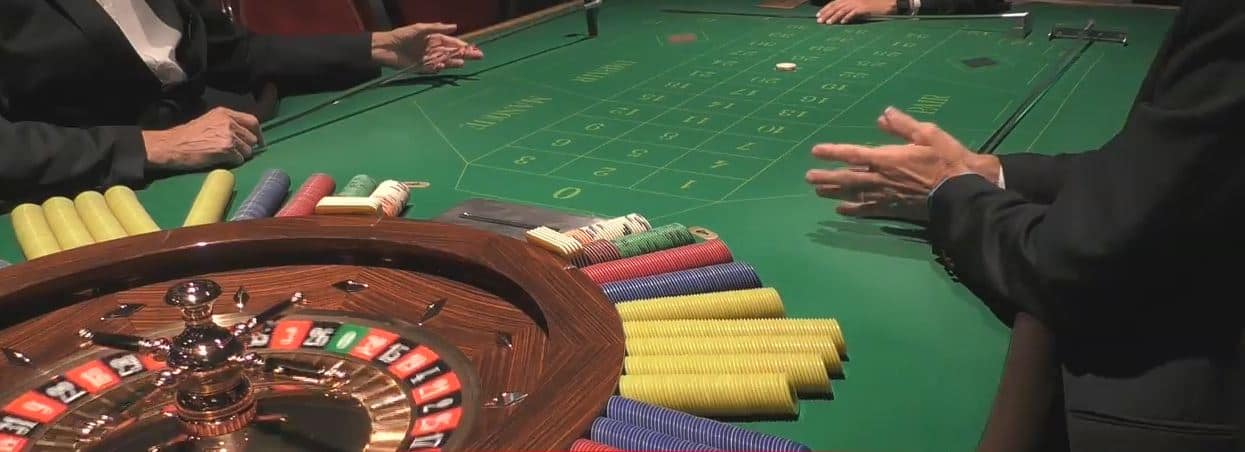 Roulette in een casino