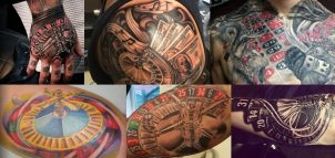 Roulette Tattoos op verschillende lichaamsdelen