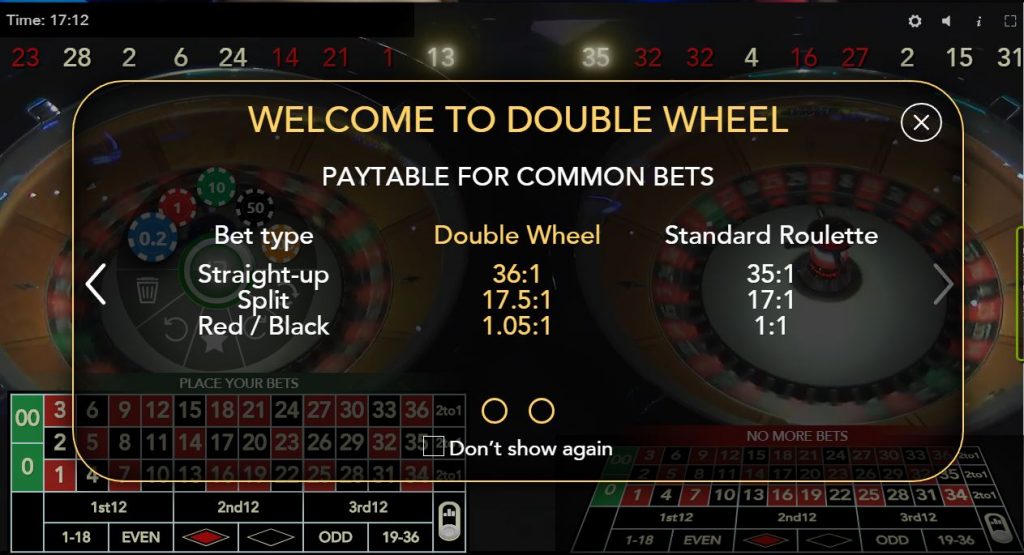 Auto-Roulette Double Wheel Authentic Gaming roulette
