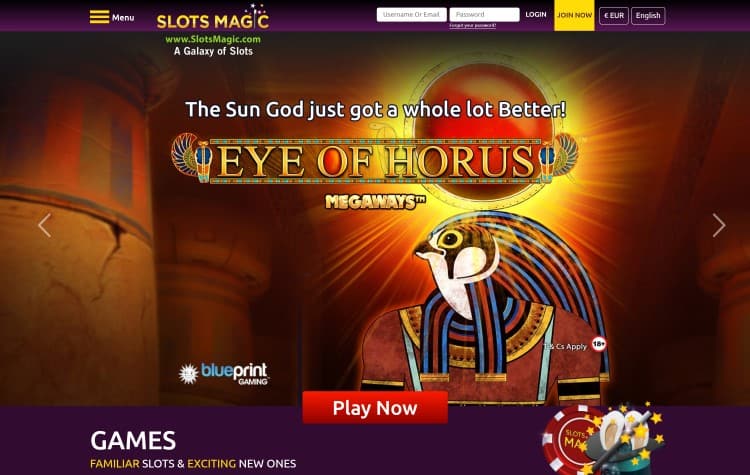 De prachtige website van Slotsmagic