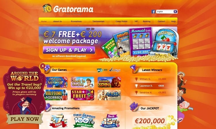 De website van Gratorama