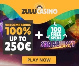 Welkomstbonus van Zulu Casino