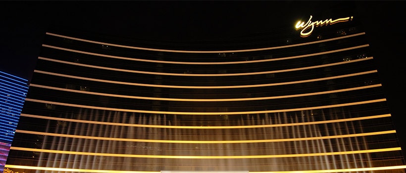 Voorkant van het Wynn Casino in Macau