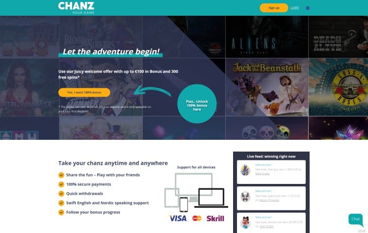 Website van Chanz