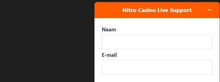 Nitro Casino klantenservice