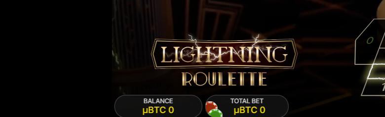 Lighting roulette spelen bij Casino Bit