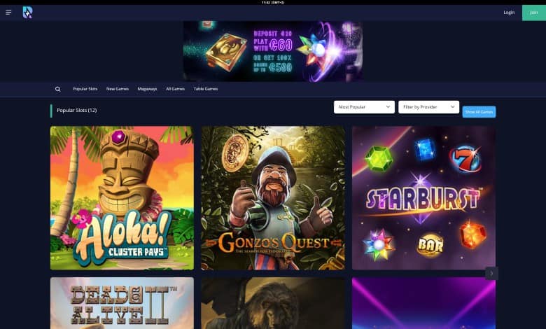 Rush Casino website