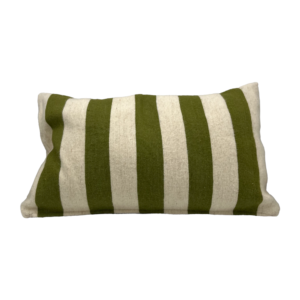 Moroccan cushion cover olive stripes